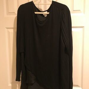 Long black blouse